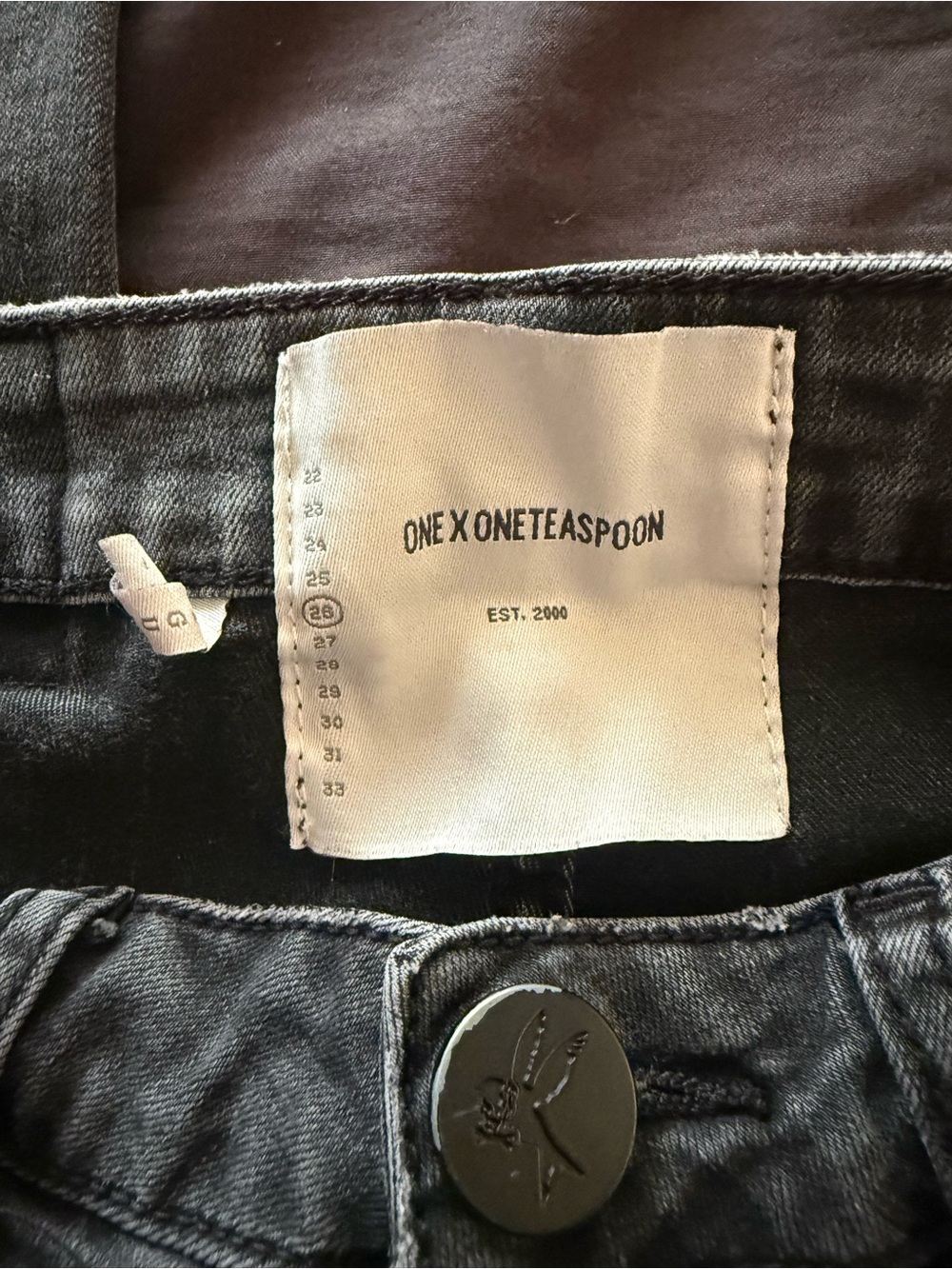 Women’s Gray Distressed Regular Jeans - Stretch Fit - Picture 6 of 7